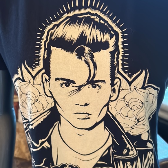 Johnny Depp “Cry Baby” Movie Memorabilia Nostalgic Tee - Picture 4 of 8